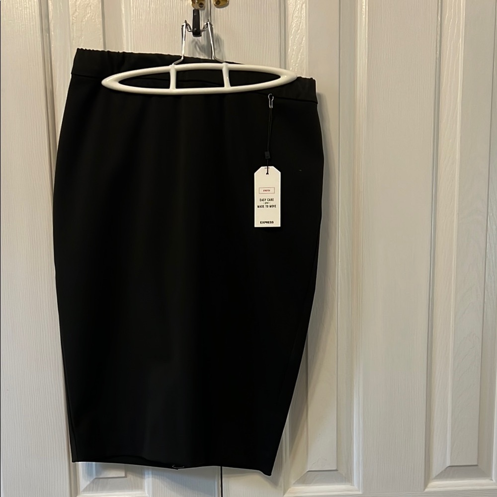 NWT Express Black Knee-Length Pencil Skirt size small
